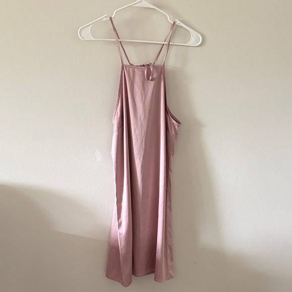 Forever 21 Dresses & Skirts - Forever 21 Dusty Pink Satin Slip Dress